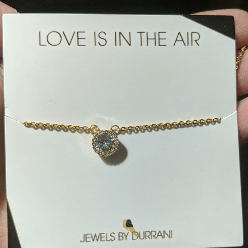 Golden diamond necklace